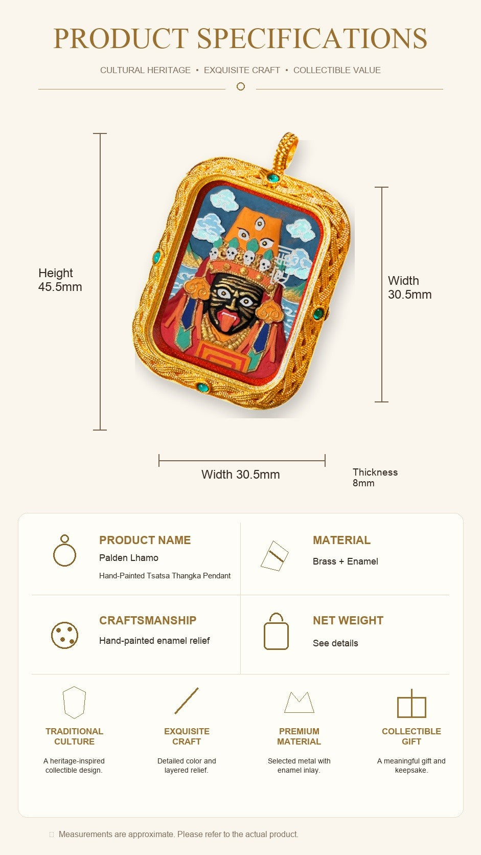 Eastern Luck Thangka pendant EL-PN-086 image 7 of 7