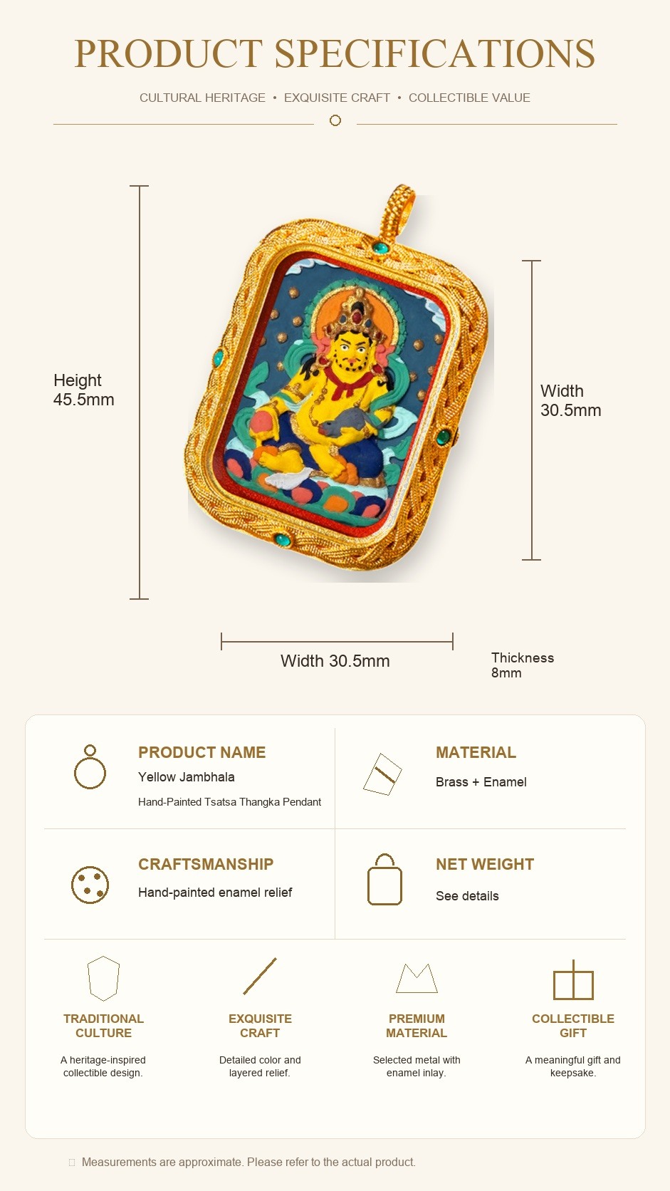 Eastern Luck Thangka pendant EL-PN-088 image 7 of 7