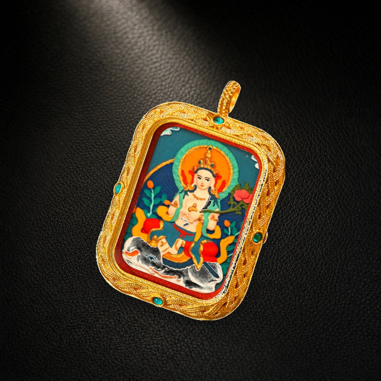 Eastern Luck Thangka pendant EL-PN-091 image 2 of 7