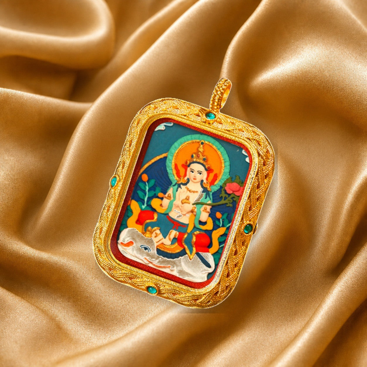 Eastern Luck Thangka pendant EL-PN-091 image 3 of 7