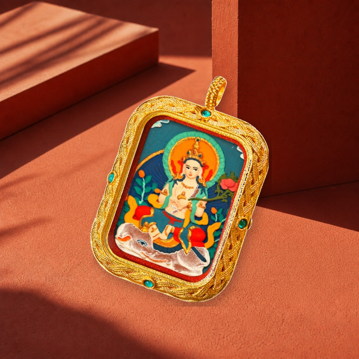 Eastern Luck Thangka pendant EL-PN-091 image 4 of 7