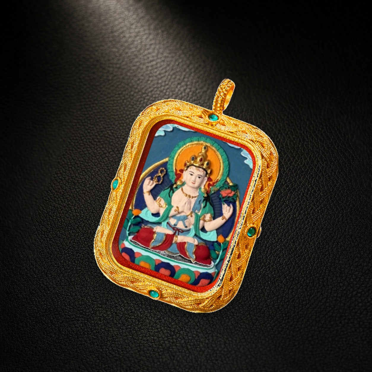 Eastern Luck Thangka pendant EL-PN-093 image 2 of 7