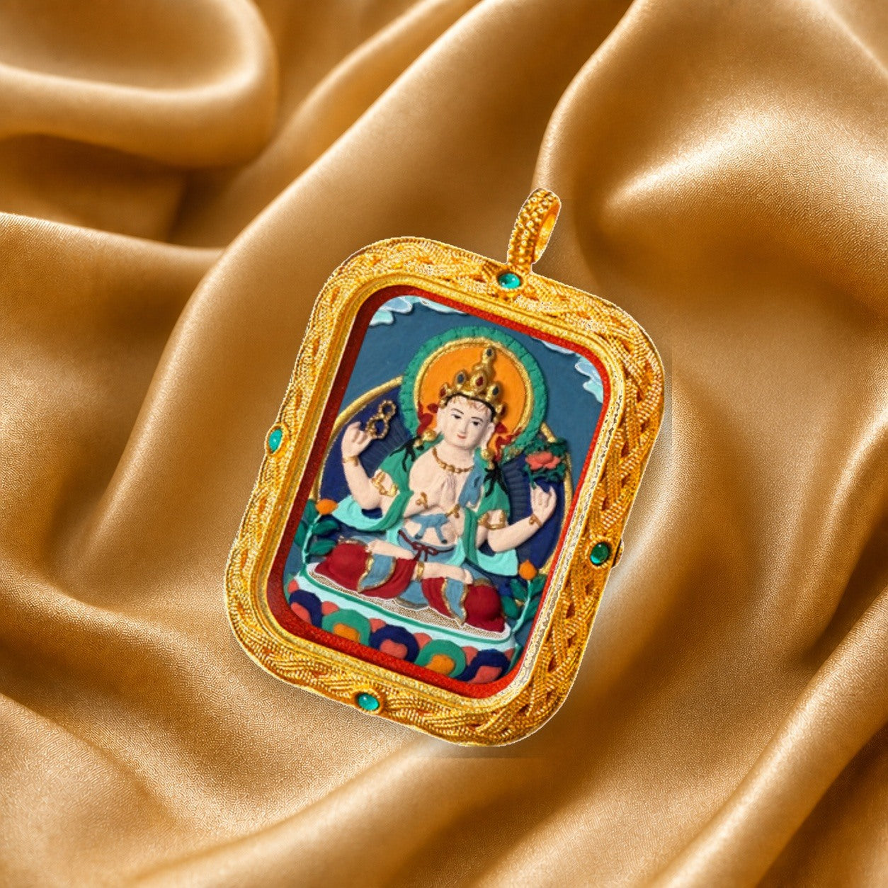 Eastern Luck Thangka pendant EL-PN-093 image 3 of 7