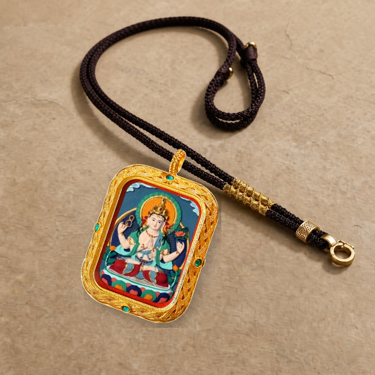 Eastern Luck Thangka pendant EL-PN-093 image 5 of 7