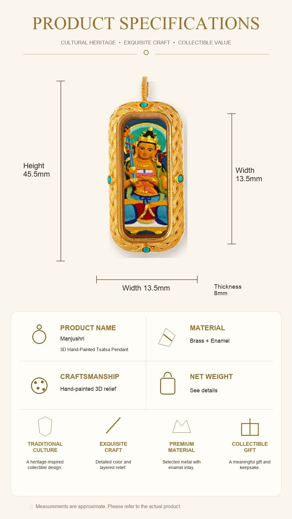 Eastern Luck Thangka pendant EL-PN-096 image 7 of 7