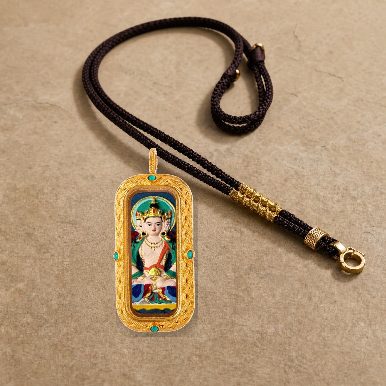 Eastern Luck Thangka pendant EL-PN-098 image 5 of 7