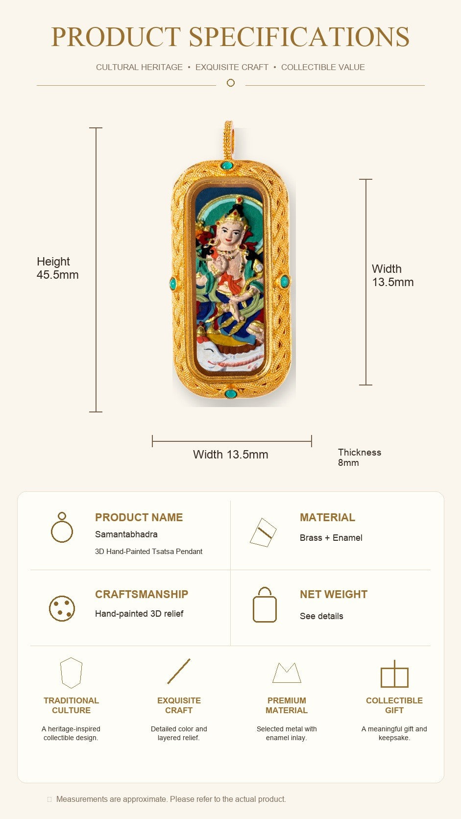 Eastern Luck Thangka pendant EL-PN-101 image 7 of 7