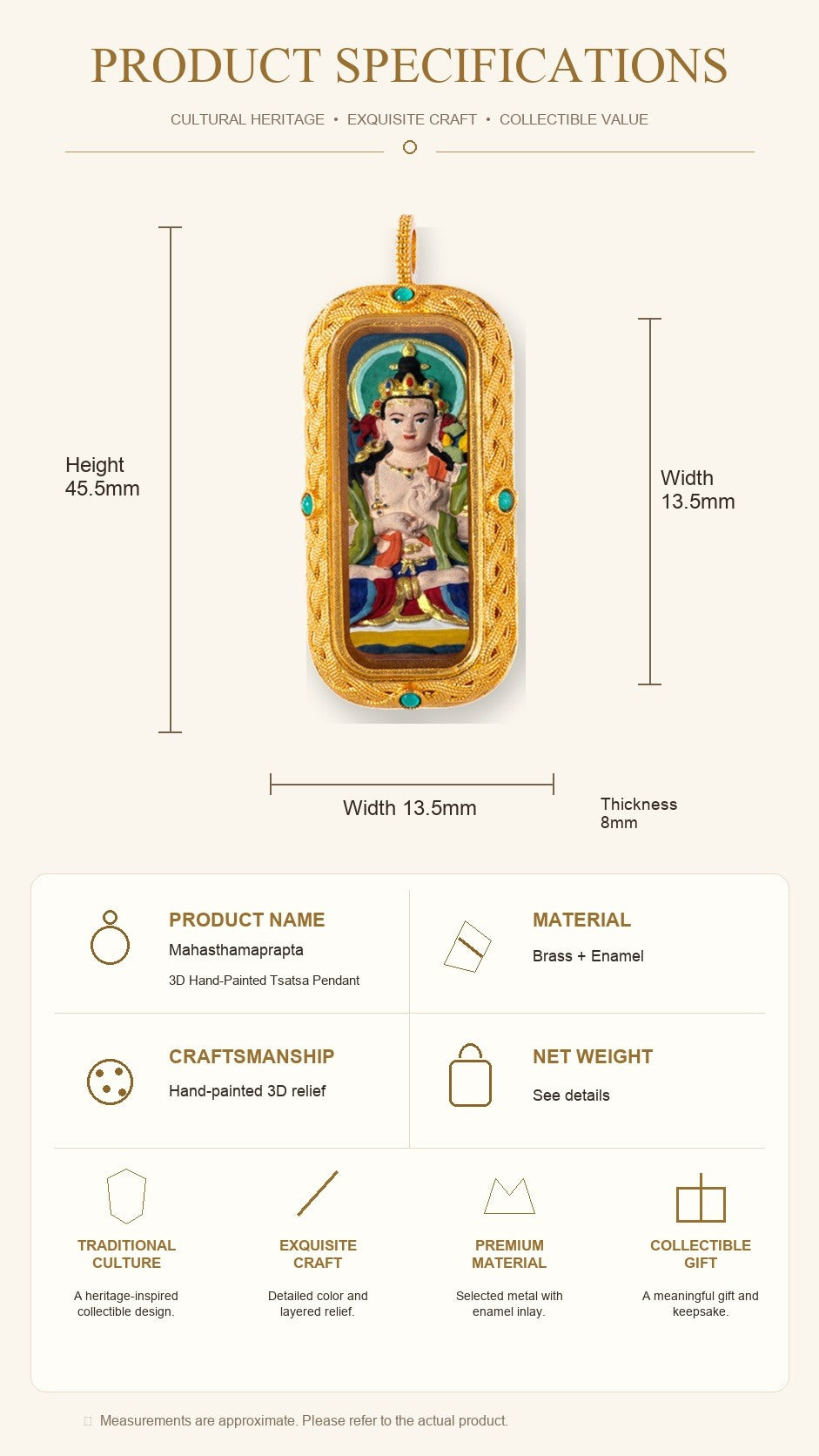 Eastern Luck Thangka pendant EL-PN-102 image 7 of 7