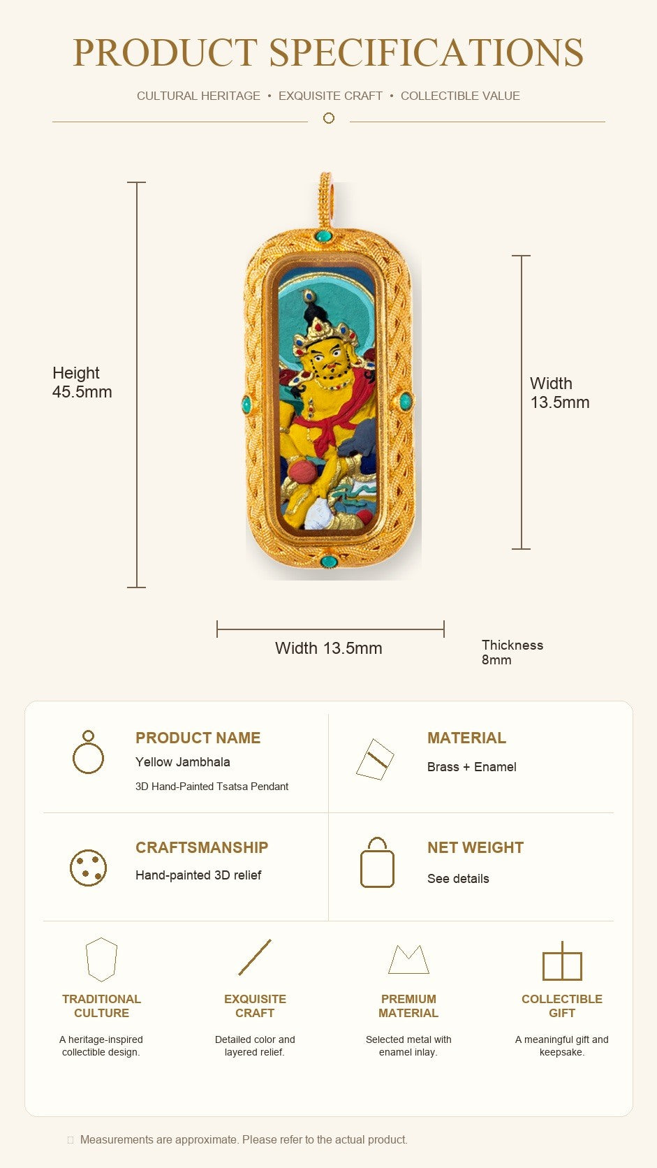 Eastern Luck Thangka pendant EL-PN-103 image 7 of 7
