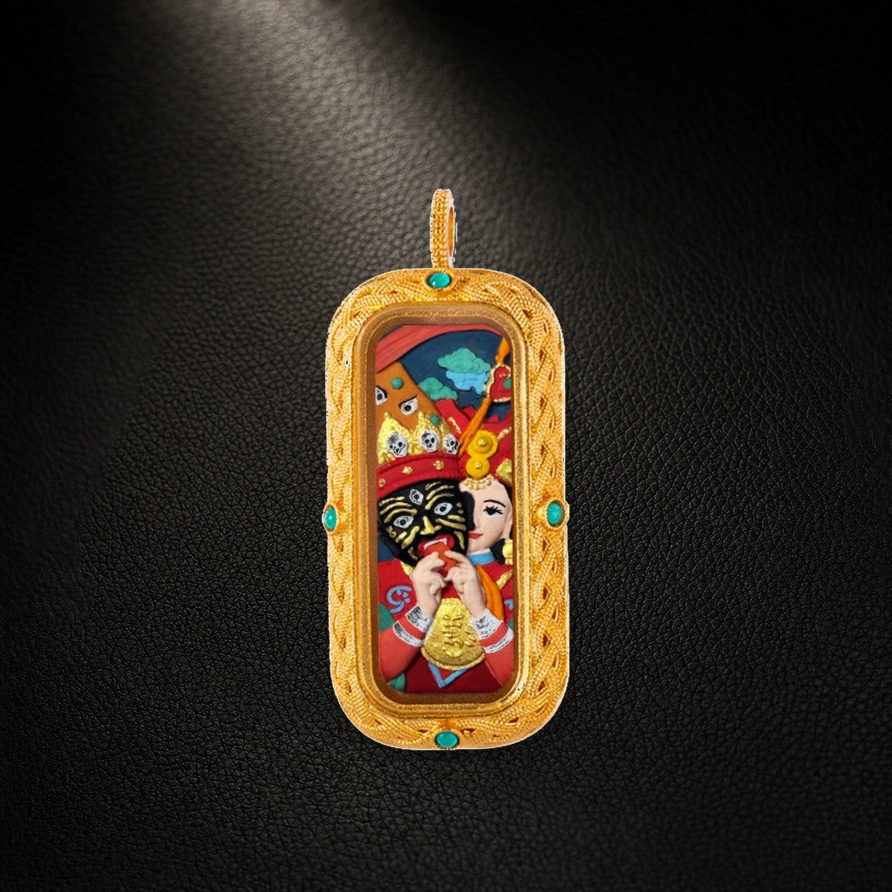 Eastern Luck Thangka pendant EL-PN-104 image 2 of 7