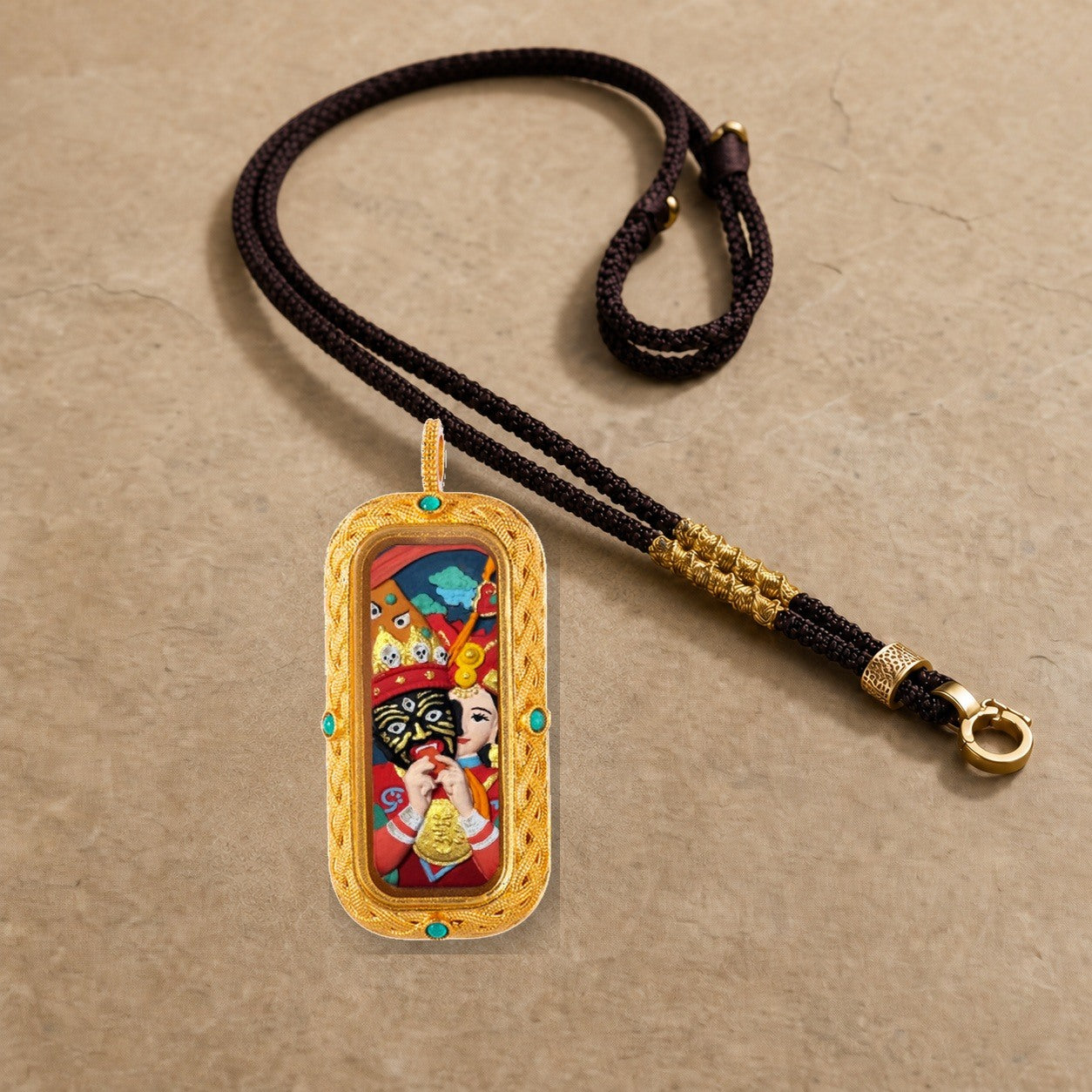 Eastern Luck Thangka pendant EL-PN-104 image 5 of 7