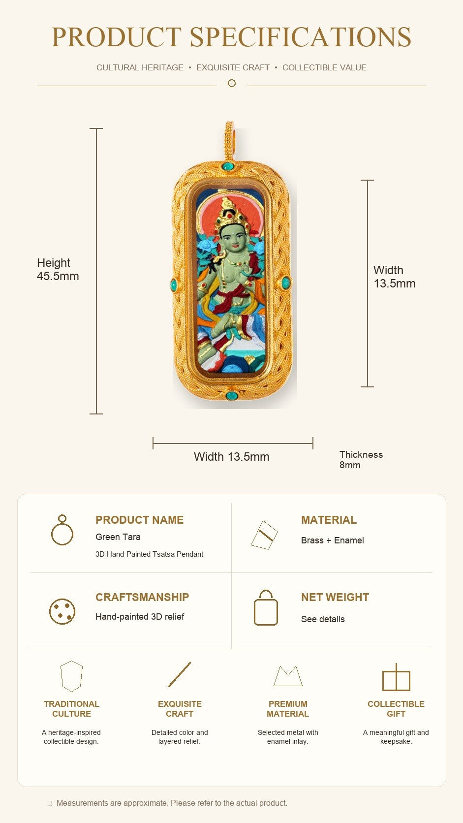 Eastern Luck Thangka pendant EL-PN-106 image 7 of 7