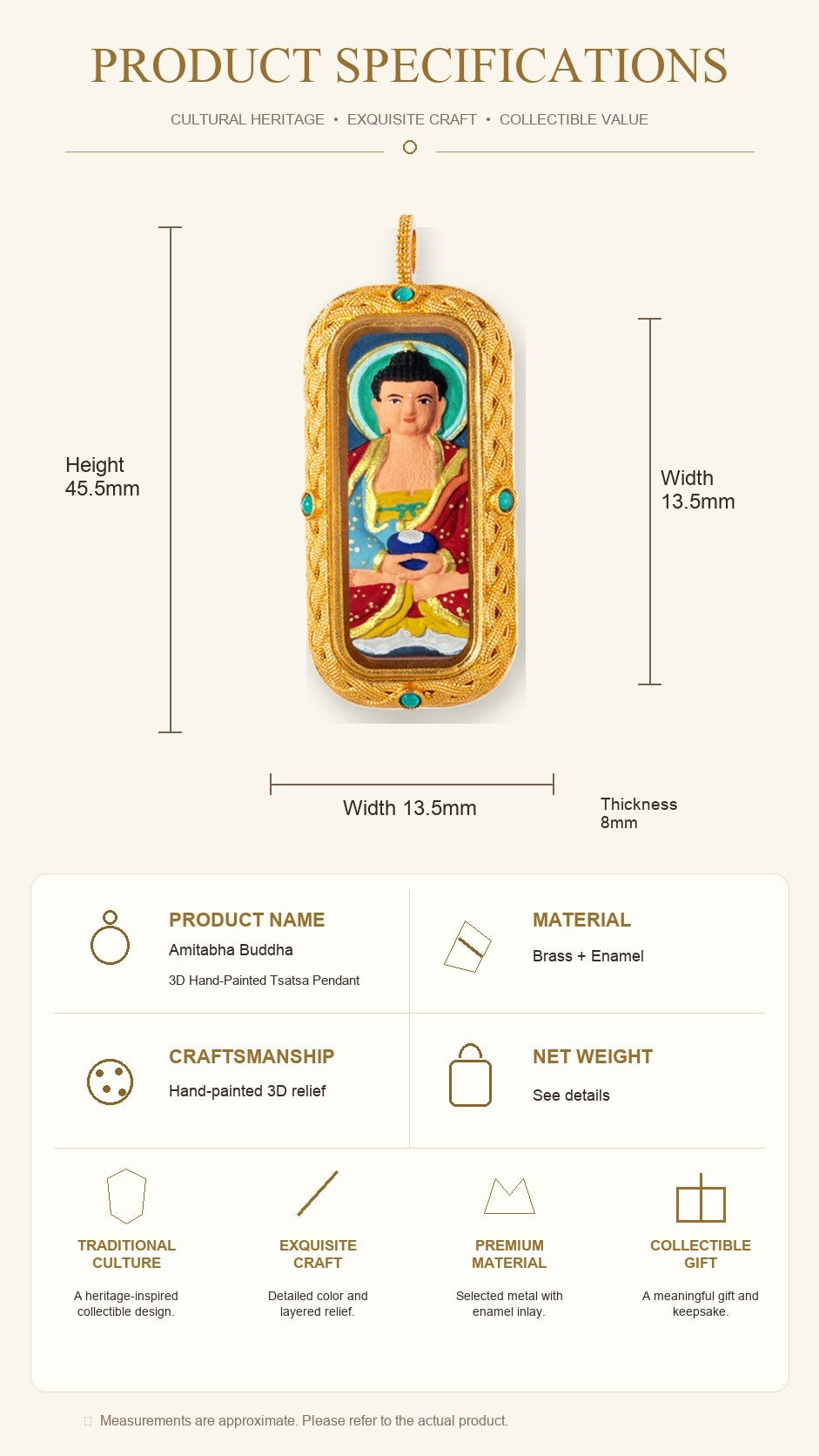 Eastern Luck Thangka pendant EL-PN-107 image 7 of 7