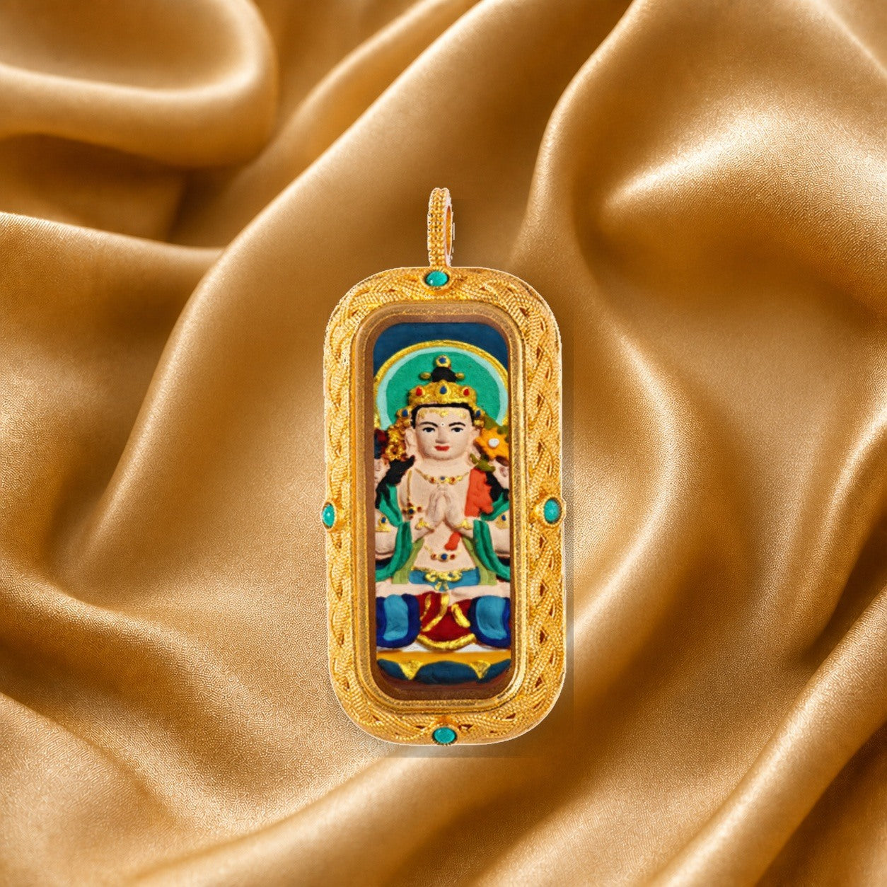 Eastern Luck Thangka pendant EL-PN-108 image 3 of 7