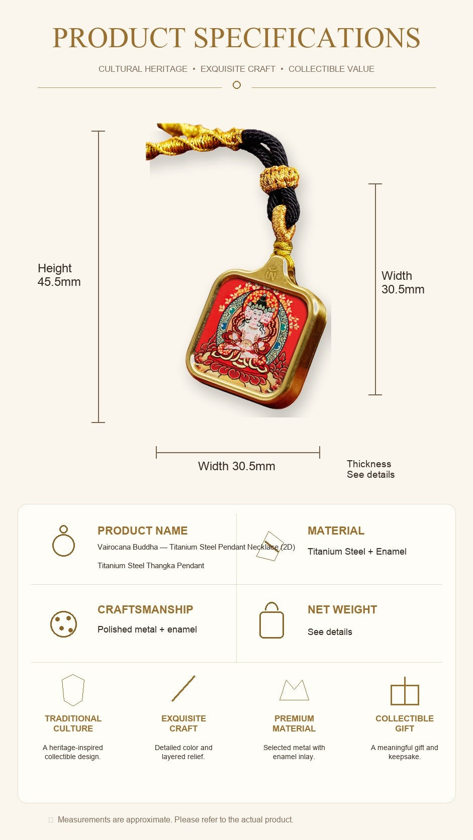 Eastern Luck Thangka pendant EL-PN-128 image 7 of 7