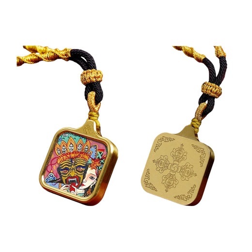 Past & Present Life — Titanium Steel Pendant Necklace (2D)