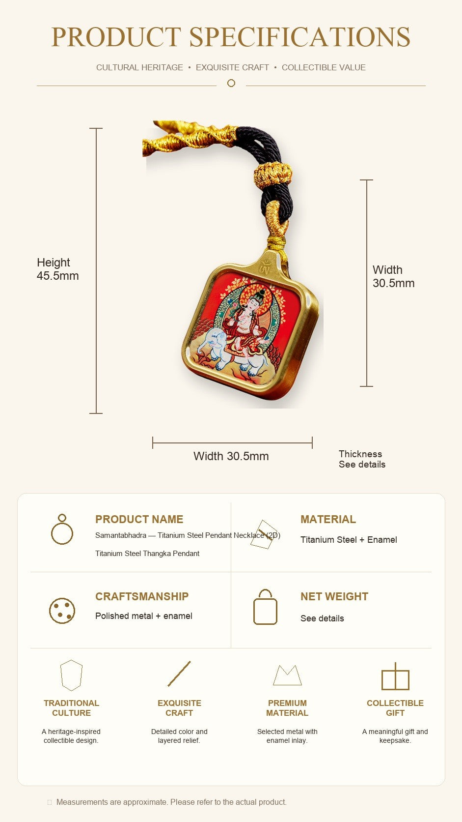 Eastern Luck Thangka pendant EL-PN-135 image 7 of 7