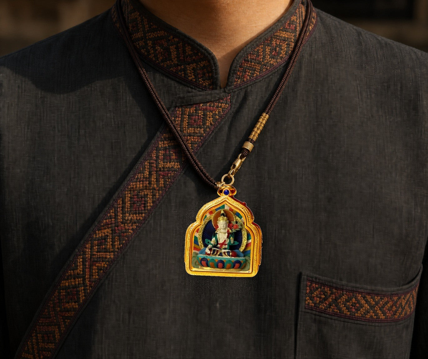 Eastern Luck Thangka pendant EL-PN-137 image 6 of 7