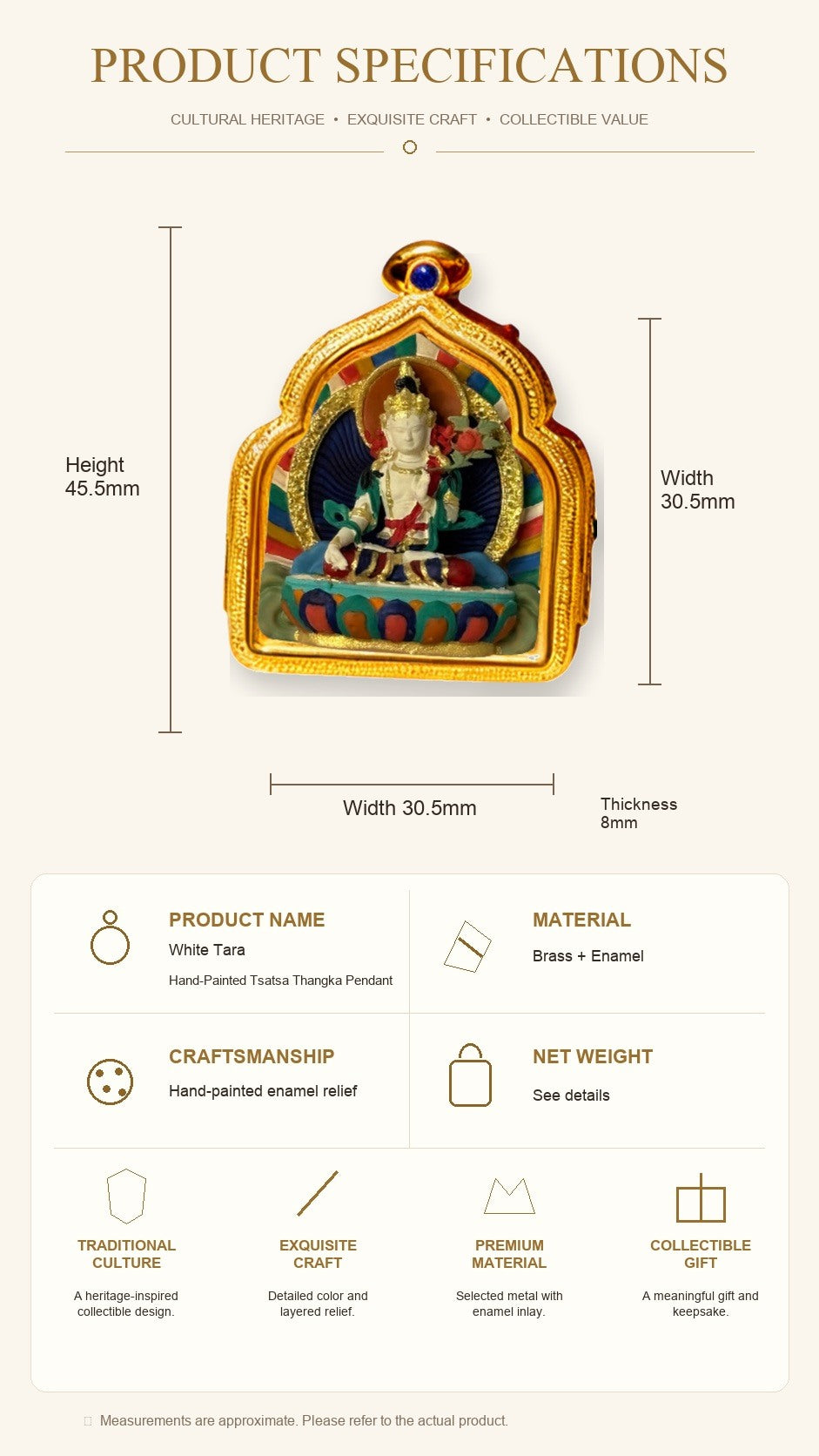 Eastern Luck Thangka pendant EL-PN-137 image 7 of 7