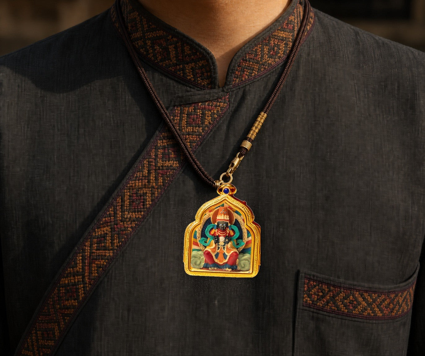 Eastern Luck Thangka pendant EL-PN-138 image 6 of 7