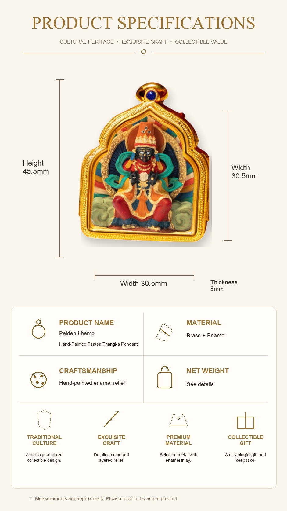Eastern Luck Thangka pendant EL-PN-138 image 7 of 7