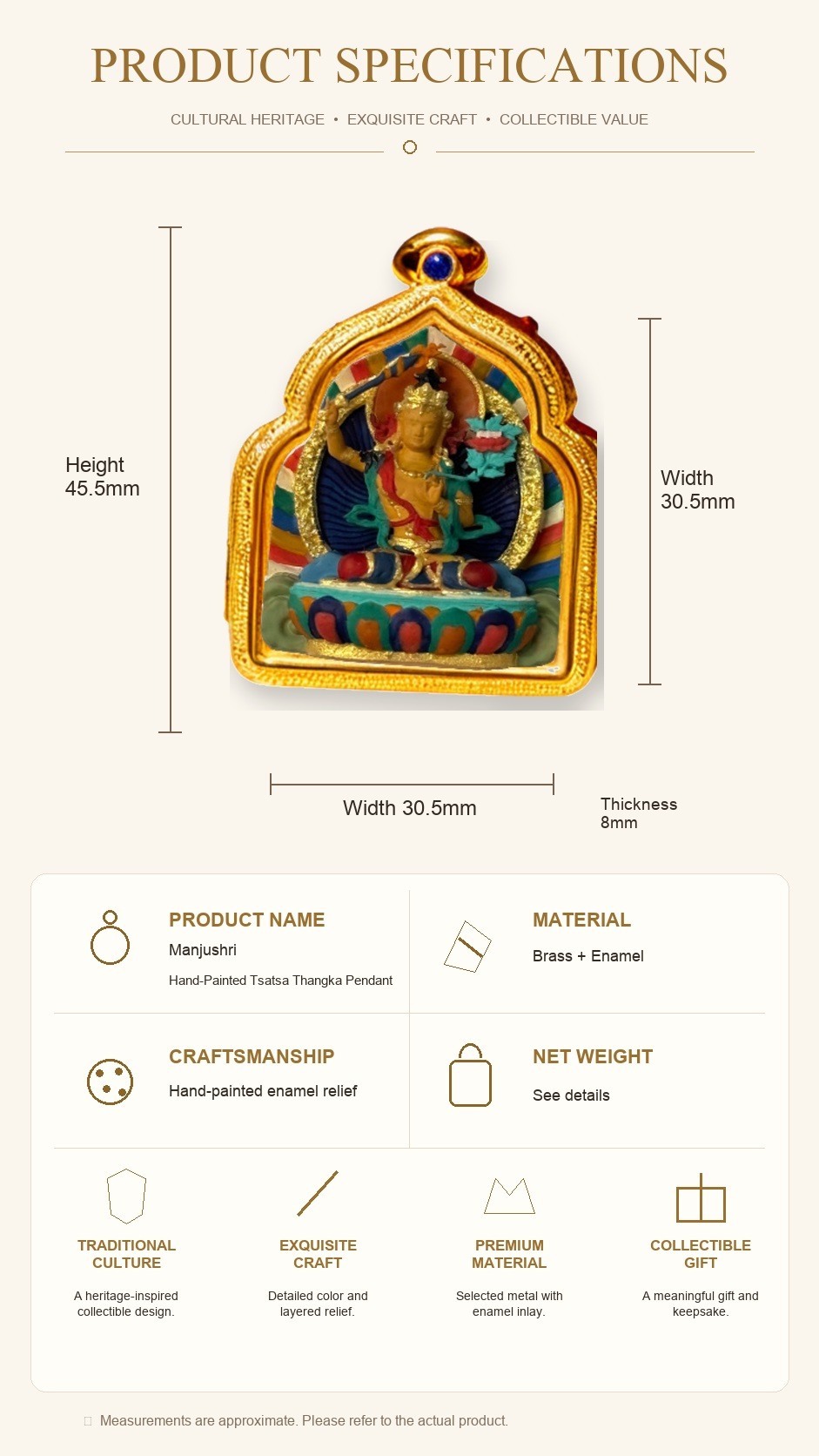 Eastern Luck Thangka pendant EL-PN-141 image 7 of 7