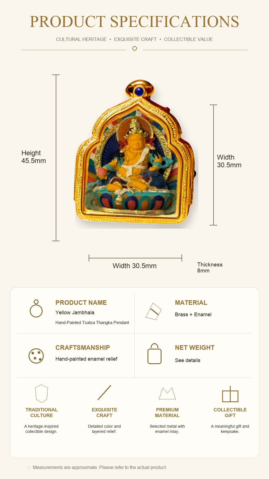 Eastern Luck Thangka pendant EL-PN-142 image 7 of 7