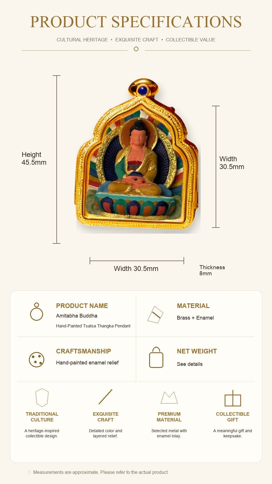 Eastern Luck Thangka pendant EL-PN-143 image 7 of 7