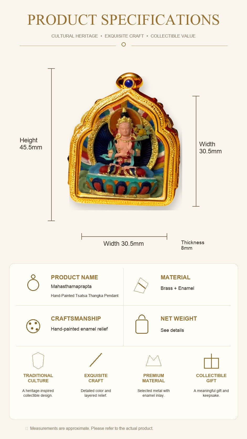 Eastern Luck Thangka pendant EL-PN-144 image 7 of 7
