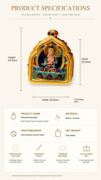 Eastern Luck Thangka pendant EL-PN-144 image 7 of 7