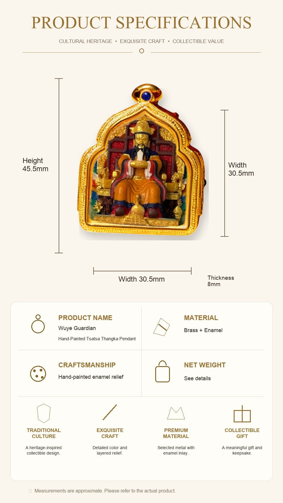 Eastern Luck Thangka pendant EL-PN-145 image 7 of 7