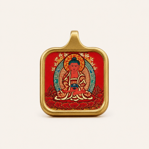 Amitabha Buddha pendant front view