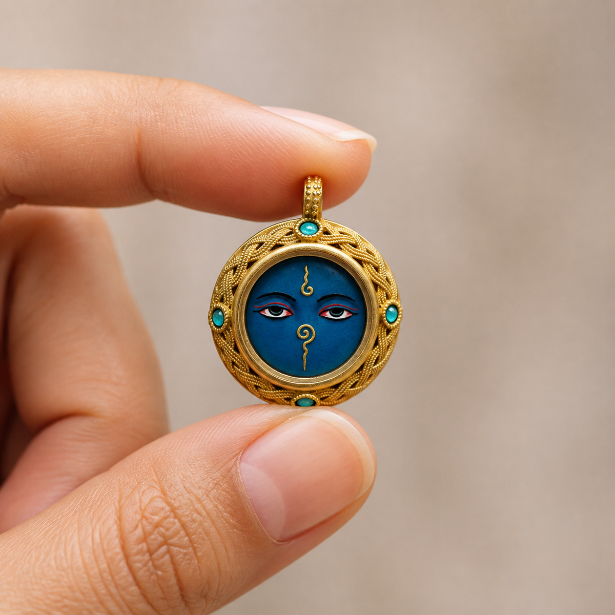 Black Wisdom Eyes pendant gallery image 4 of 10
