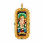 Eastern Luck Four-Armed Avalokiteshvara 3D hand-painted tsatsa pendant zodiac series image 2 of 10