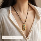 Eastern Luck Four-Armed Avalokiteshvara 3D hand-painted tsatsa pendant zodiac series image 6 of 10