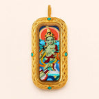 Eastern Luck green tara 3d hand painted tsatsa pendant zodiac series image 9 of 10