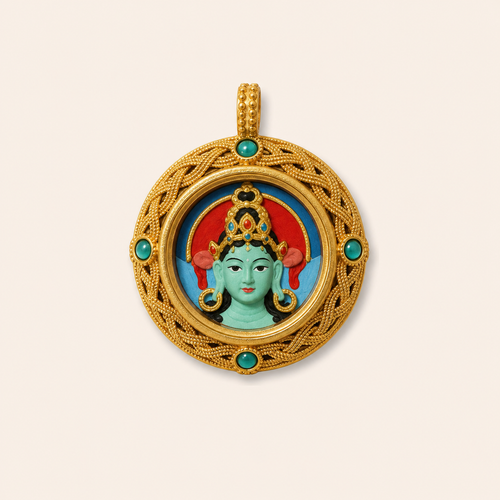 Green Tara Tsatsa Relief gallery image 1