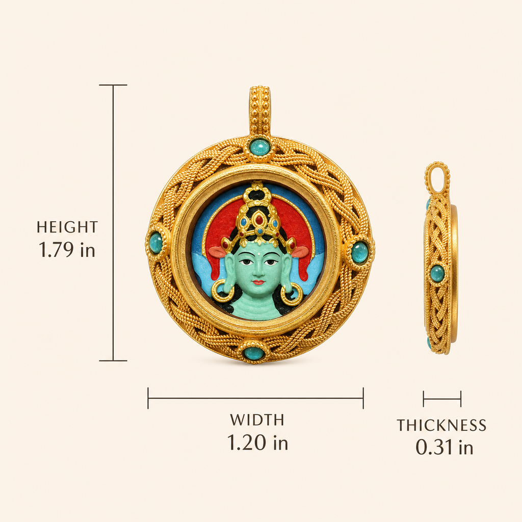 Green Tara Tsatsa Relief gallery image 7