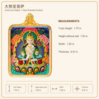 Eastern Luck mahasthamaprapta hand painted thangka pendant full color image 9 of 10