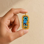 Eastern Luck medicine buddha 3d hand painted tsatsa pendant zodiac series image 4 of 10