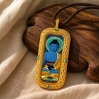 Eastern Luck medicine buddha 3d hand painted tsatsa pendant zodiac series image 5 of 10