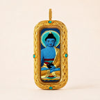 Eastern Luck medicine buddha 3d hand painted tsatsa pendant zodiac series image 8 of 10