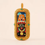 Eastern Luck palden lhamo 3d hand painted tsatsa pendant zodiac series image 3 of 10