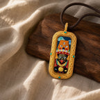 Eastern Luck palden lhamo 3d hand painted tsatsa pendant zodiac series image 5 of 10