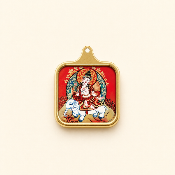 Samantabhadra — Titanium Steel Pendant Necklace (2D)