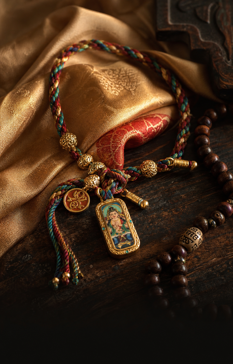 Hand-painted bracelet detail