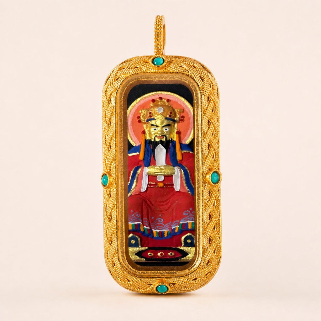 Eastern Luck wuye guardian 3d hand painted tsatsa pendant zodiac series image 1 of 10