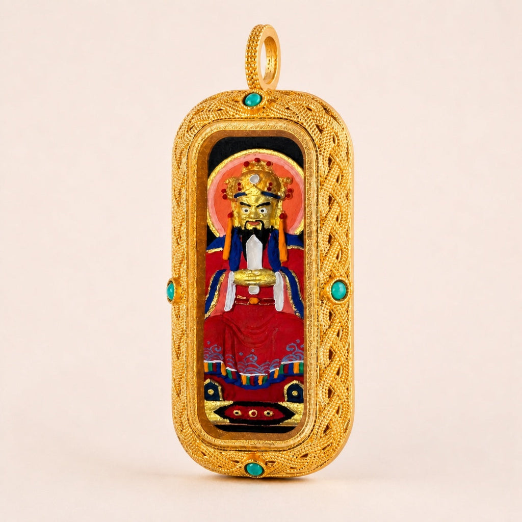 Eastern Luck wuye guardian 3d hand painted tsatsa pendant zodiac series image 3 of 10