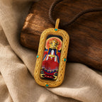 Eastern Luck wuye guardian 3d hand painted tsatsa pendant zodiac series image 5 of 10