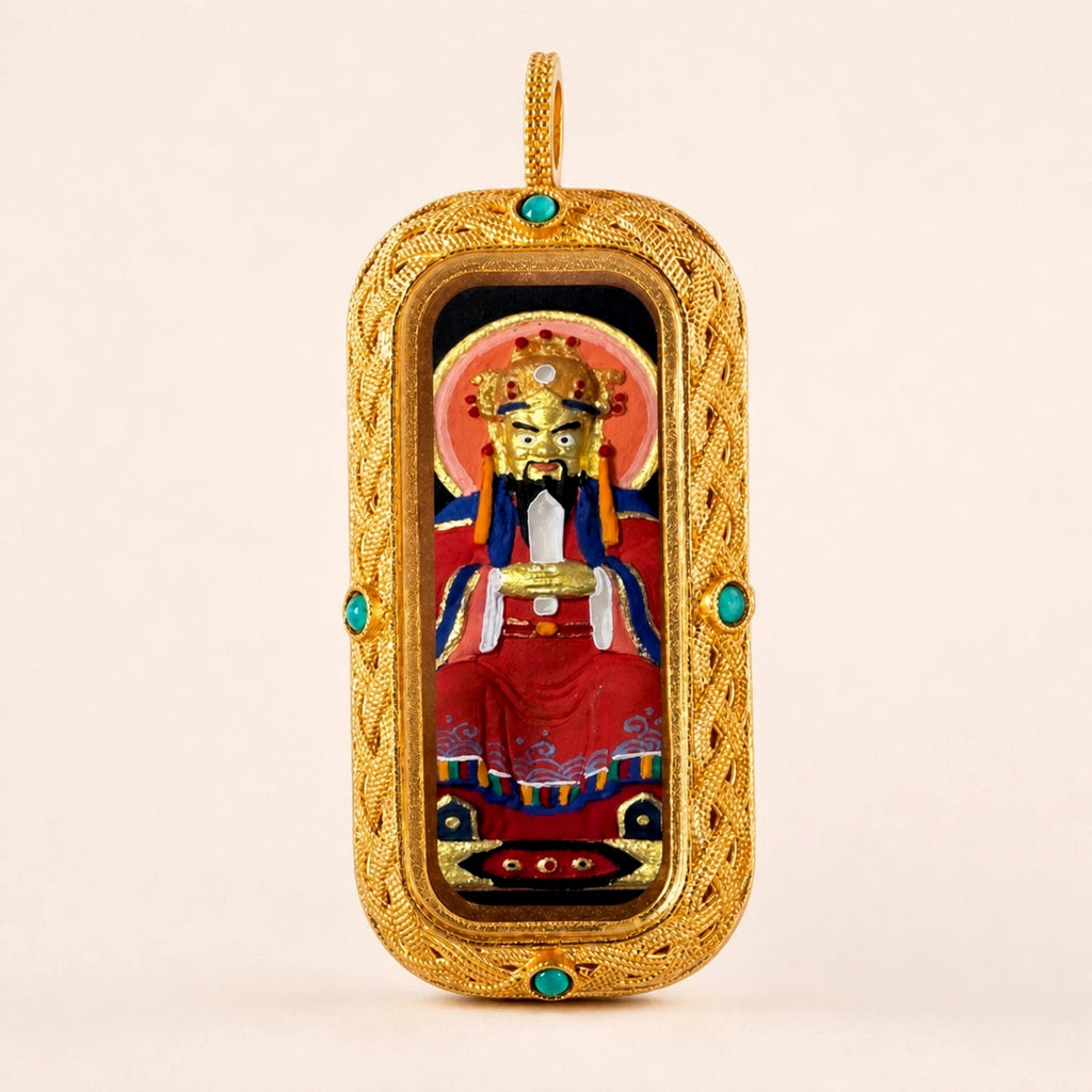 Eastern Luck wuye guardian 3d hand painted tsatsa pendant zodiac series image 8 of 10